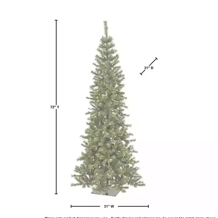 6 ft. Pre-Lit Asheville Alpine Christmas Tree