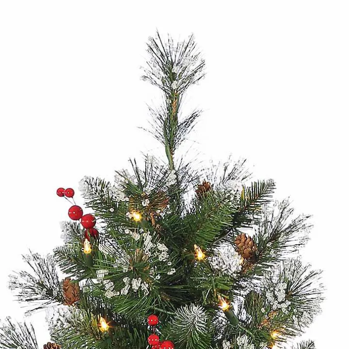 4 ft. Pre-Lit Glacier Pine Potted Christmas Tree