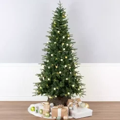 7 ft. Pre-Lit Globe Light Duxbury Christmas Tree