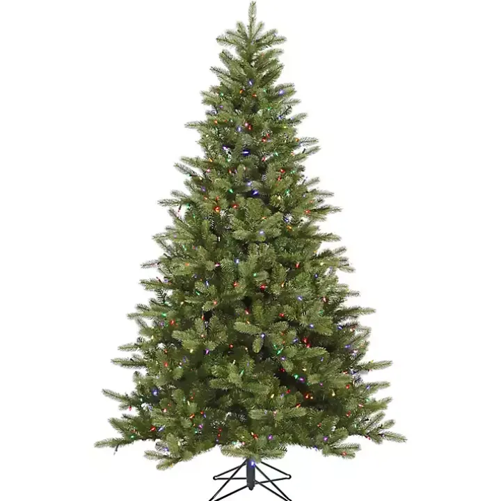 7.5 ft. Pre-Lit Multicolor Spruce Christmas Tree