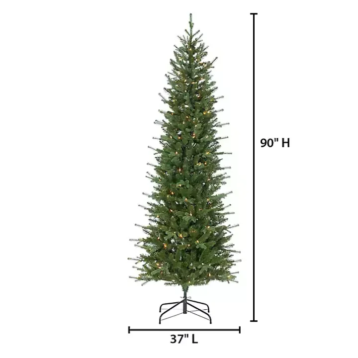 7.5 ft. Pre-Lit Narrow Dover Pine Christmas Tree