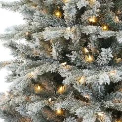 7.5 ft. Pre-Lit Natural Cut Spruce Christmas Tree