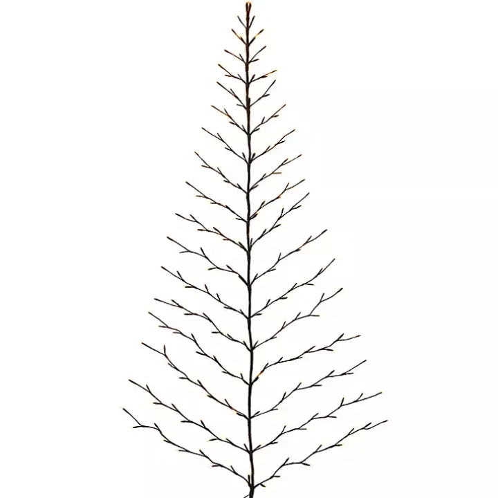 6 ft. Pre-Lit Twig Wall Hanging Christmas Tree