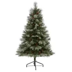 5 ft. Snowy Pine & Pinecones Christmas Tree
