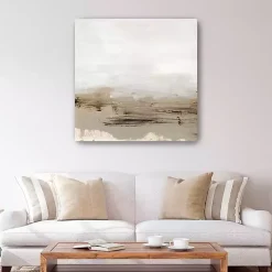 Abstract Brushed Pavement Canvas Art Print