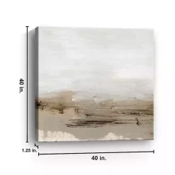 Abstract Brushed Pavement Canvas Art Print