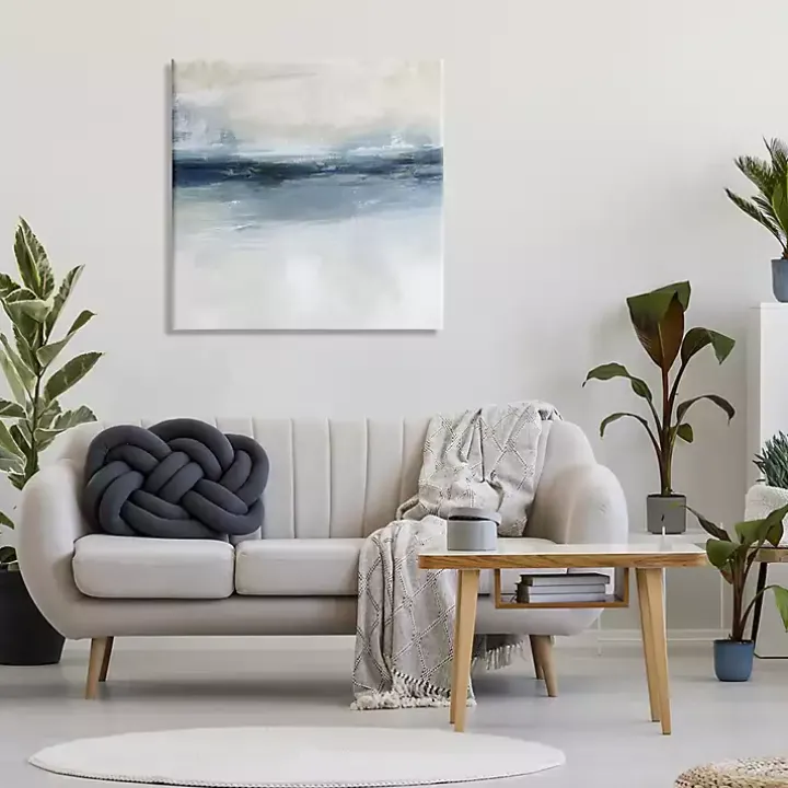 Abstract Nautical Horizon Canvas Print, 30x30 in.