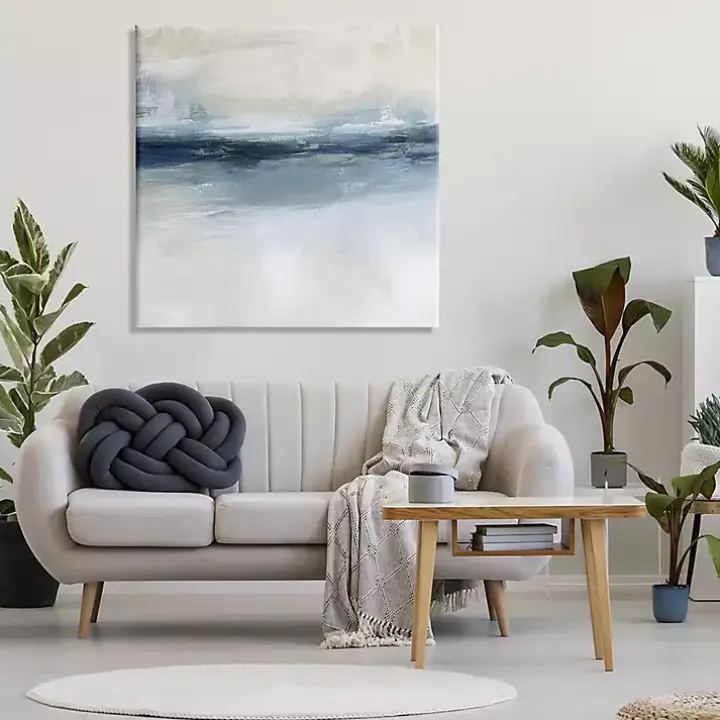 Abstract Nautical Horizon Canvas Print, 36x36 in.