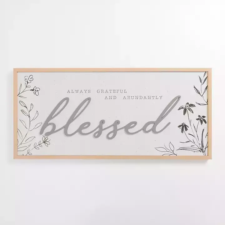 Abundantly Blessed Wood Wall Plaque