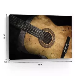 Acoustic Guitar Canvas Art Print