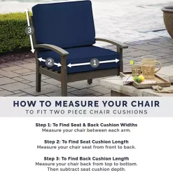 Alana Tile Luxe Outdoor Dining Chair Cushion