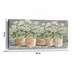 All In a Row II Floral Canvas Art Print