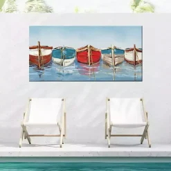 All in a Row Outdoor Canvas Art Print