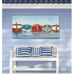 All in a Row Outdoor Canvas Art Print