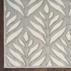 Aloha Ash Botanical Indoor/Outdoor Area Rug, 3x5