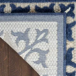 Aloha Blue Geometric Indoor/Outdoor Area Rug, 5x7