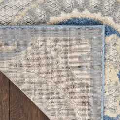 Aloha Blue Medallion Indoor/Outdoor Area Rug, 9x12