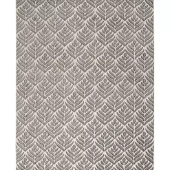 Aloha Gray Botanical Indoor/Outdoor Rug, 5x7