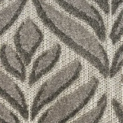 Aloha Gray Botanical Indoor/Outdoor Rug, 6x9