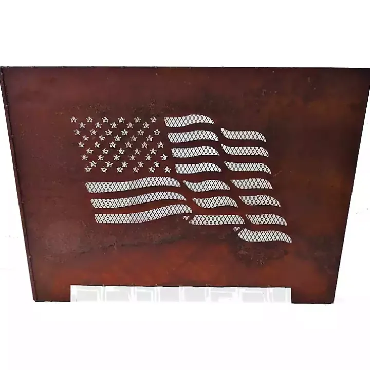 American Flag Box Fire Pit