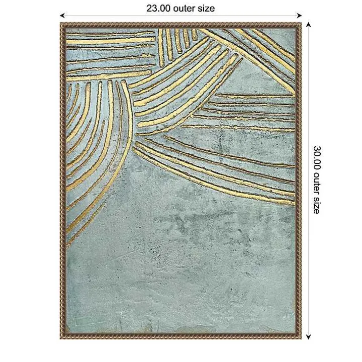 Ancient Gold Sun Canvas Art Print