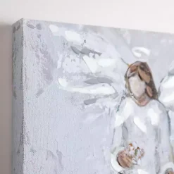 Angel with Bouquet Canvas Art Print