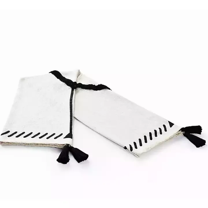 Anna Black And White Diamond Throw