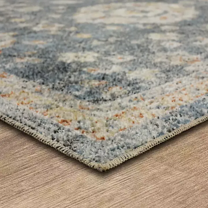 Anthracite Granary Floral Area Rug, 8x10
