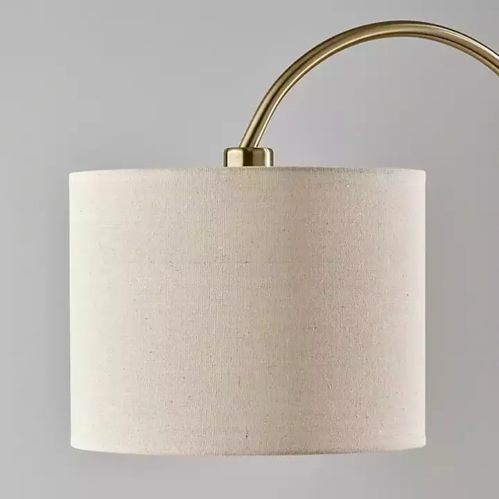 Antique Brass Arched Adjustable Table Lamp