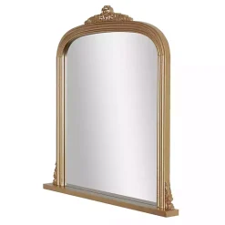 Antique Brass Ornate Filigree Mirror