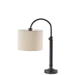 Antique Bronze Arched Adjustable Table Lamp
