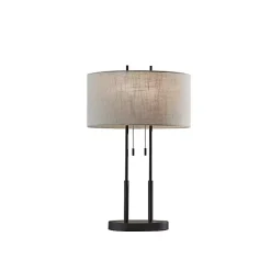 Antique Bronze Duet Table Lamp