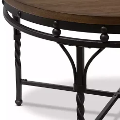Antique Bronze Round Coffee Table