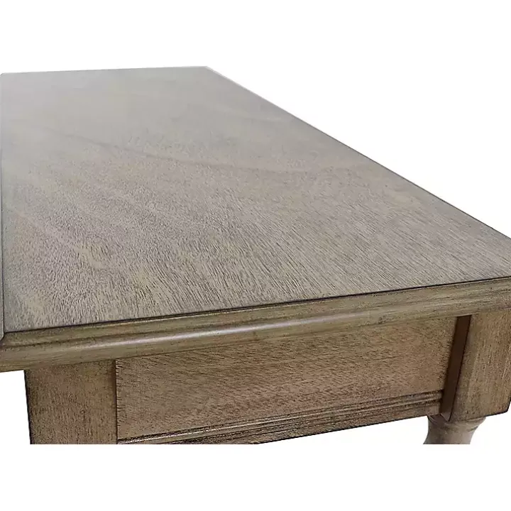 Antique Brown Rectangular Console Table