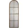 Antique Gold Arched Metal Mirror