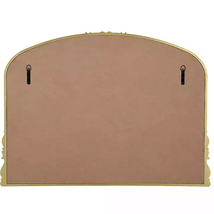 Antique Gold Baroque Arched Wall Mirror