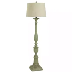 Antique Green Bourgault Floor Lamp
