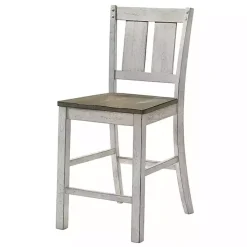 Antique White & Ash Brown 2-pc. Counter Stool Set