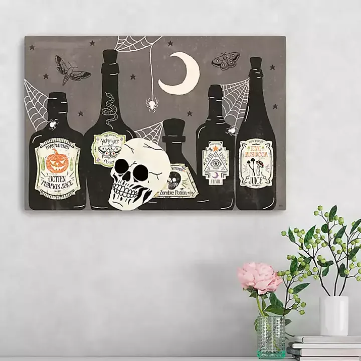 Apothecary Bottles Canvas Art Print
