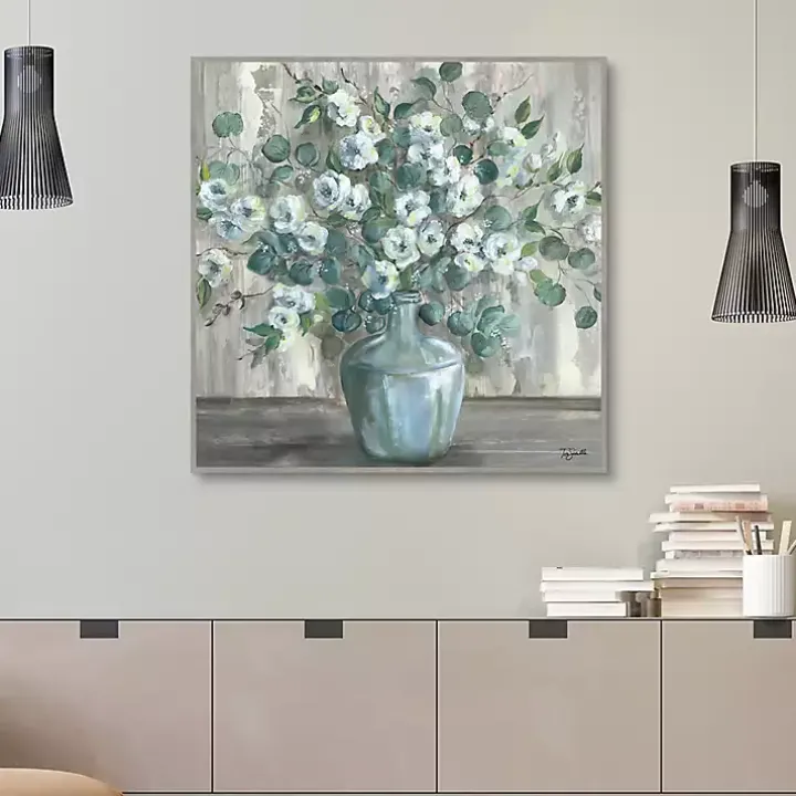 Apple Blossom Jug Framed Canvas Art