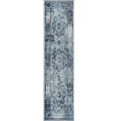 Aqua and Gray Alex Runner, 2x6