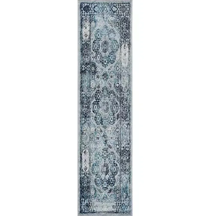 Aqua and Gray Alex Runner, 2x6