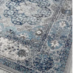Aqua and Gray Alex Runner, 2x6