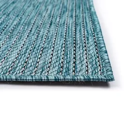 Aqua Intertwine Indoor/Outdoor Area Rug, 7x9