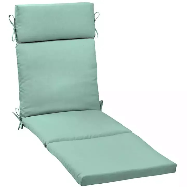 Aqua Leala Texture Outdoor Chaise Cushion