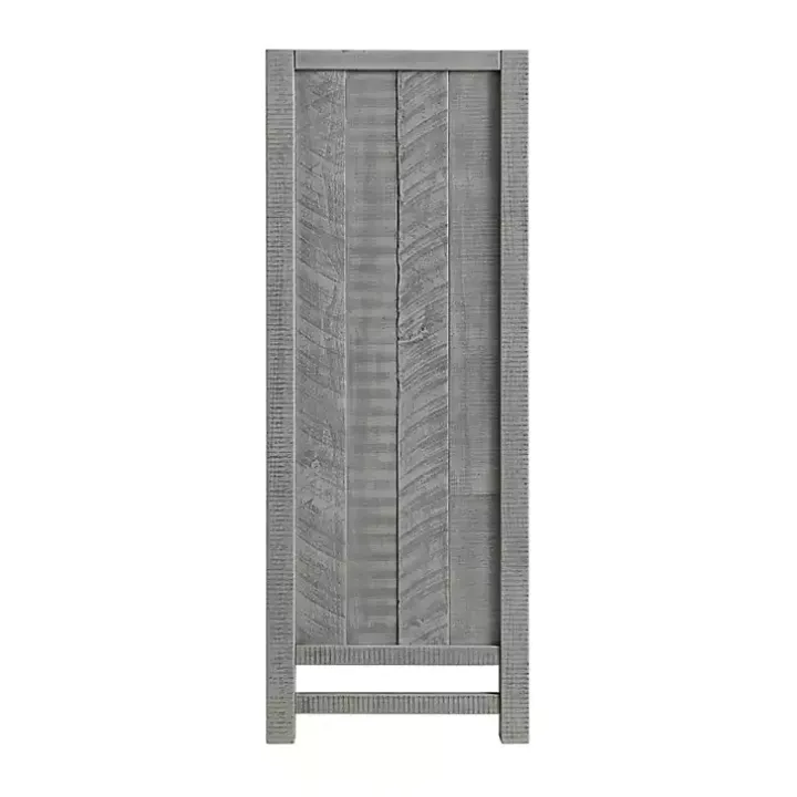 Arden Gray Wood 5-Drawer Chest