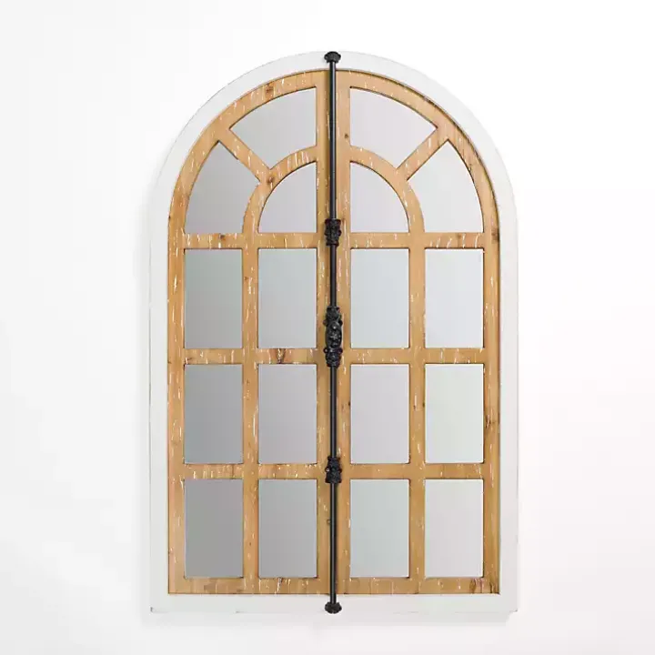 Artemis Arched Door Wood Wall Mirror