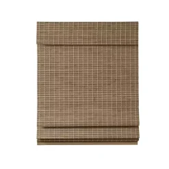 Ash Bamboo Light Filtering Roman Shade, 33 in.