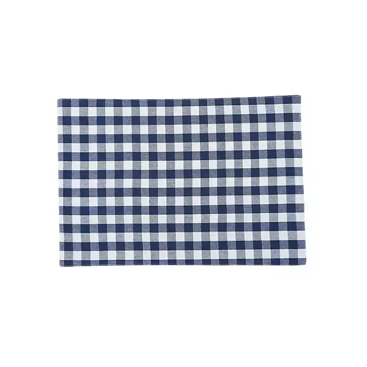 Ashford Indigo Buffalo Check Placemats, Set of 6
