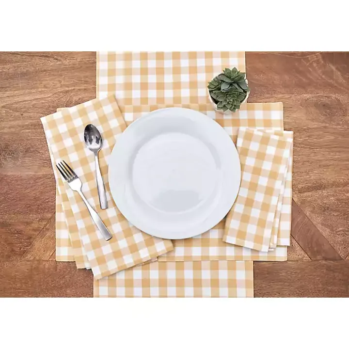 Ashford Yellow Buffalo Check Placemats, Set of 6